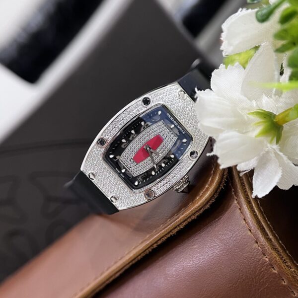 Dong Ho Richard Mille RM007 Rep 11 Nu Day Cao Su Dinh Da 36mm 1 1