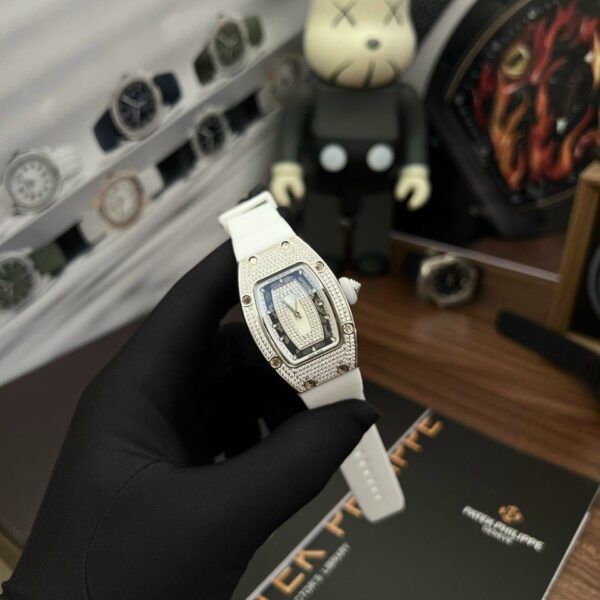 Dong Ho Richard Mille RM007 Rep 11 Nu Mau Trang Mat Xa Cu 36mm 1 1