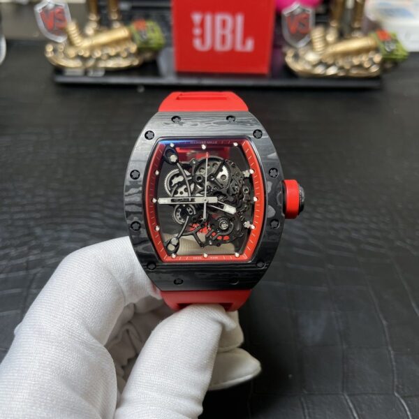 Dong Ho Richard Mille RM055 Carbon NTPT Rep 11 BBR Mau Do 45mm 2 1