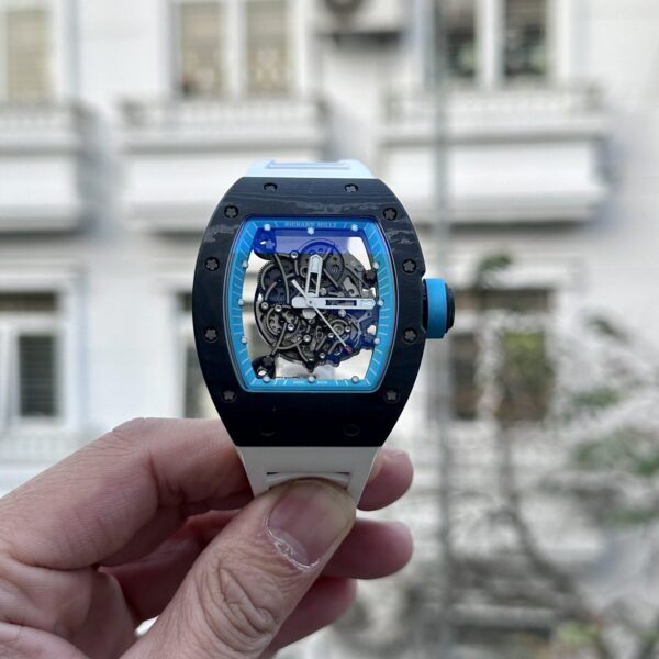 Dong Ho Richard Mille RM055 Full Carbon Day Cao Su Trang BBR 45mm 4 1