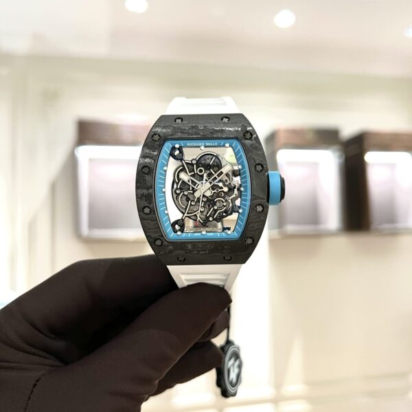 Dong Ho Richard Mille RM055 Full Carbon Replica 11 Mau Trang 45mm 7 1