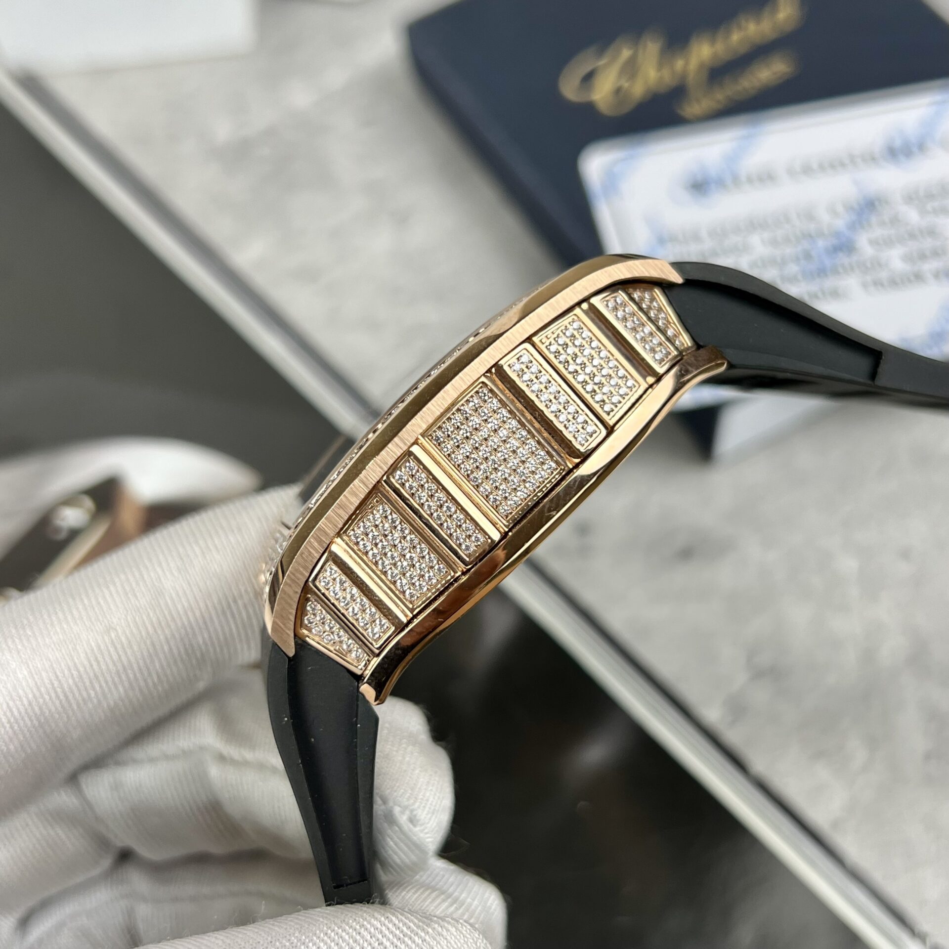 Richard Mille RM057 Jackie Chan Super Clone Watch With Full Diamonds 44mm - Image 4