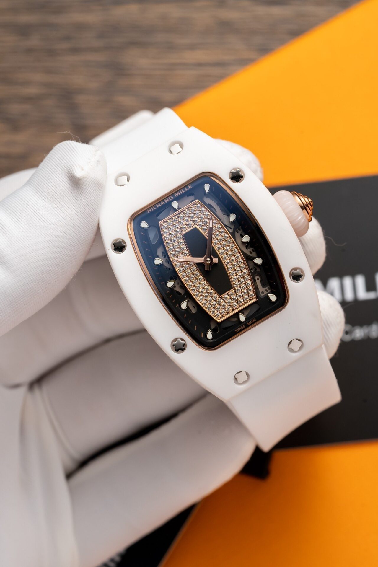 Richard Mille RM07-01 High Quality Replica Watch White Ceramic Case 36mm - Image 3