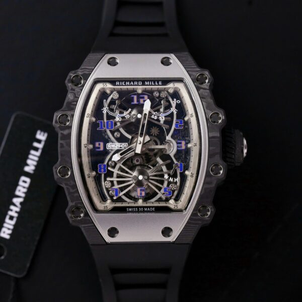 Dong Ho Richard Mille RM21 01 Tourbillon Replica 11 Day Cao Su 45mm 5 1