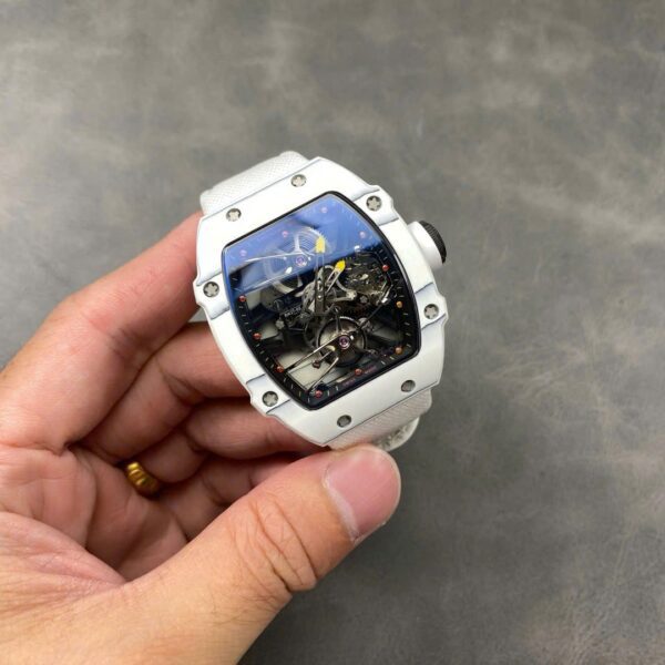 Dong Ho Richard Mille RM27 02 Rafael Nadal Tourbillon Che Tac Carbon Trang 40x48mm 2 1