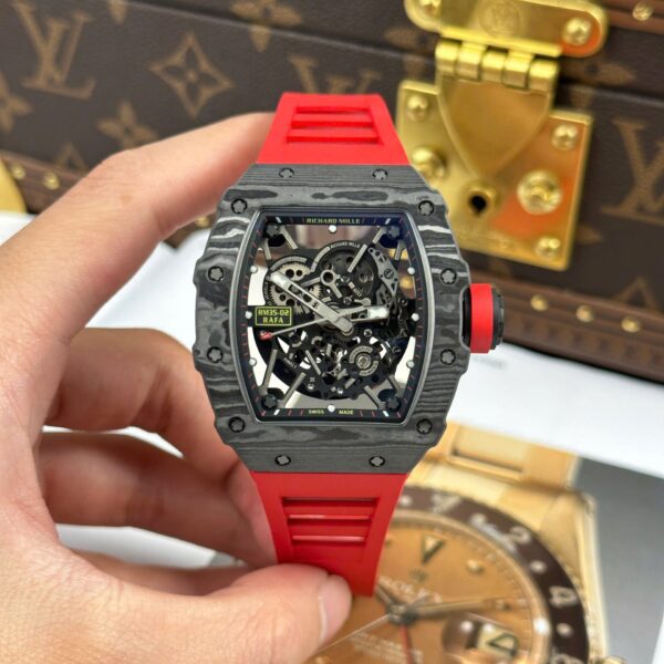 Dong Ho Richard Mille RM35 02 Rafael Nadal Replica 11 Mau Do Vo Carbon Xuong ZF 44mm 2 1