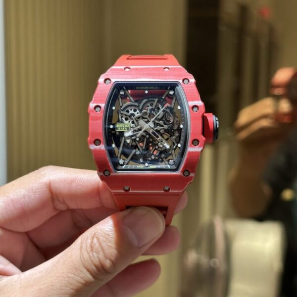 Dong Ho Richard Mille RM35 02 Replica 11 Carbon Fiber Mau Do 45mm 6 1