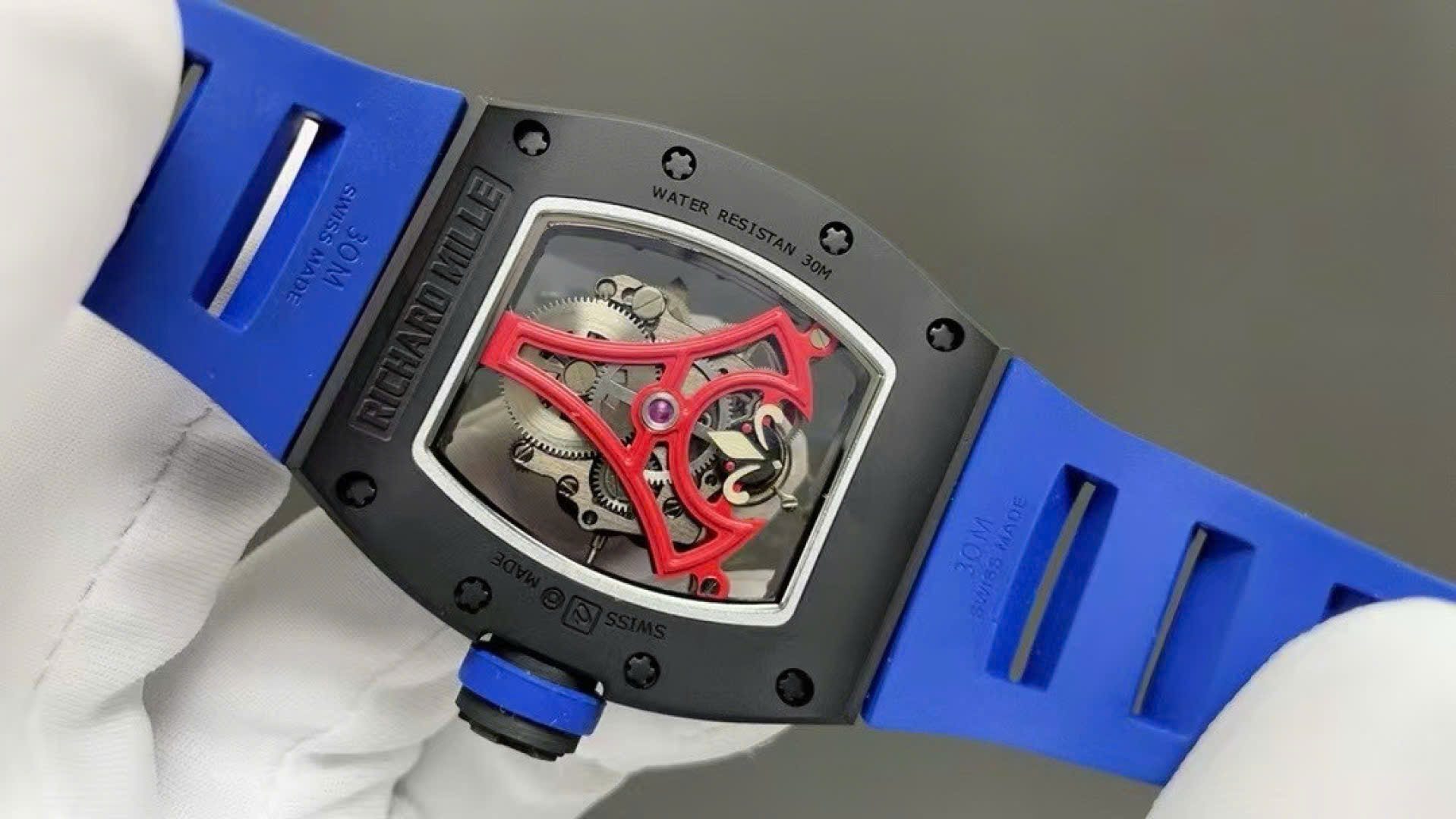 Richard Mille Super Clone Watch RM52-03 Paris Saint-Germain Tourbillon Ceramic Black 40x48mm - Image 6