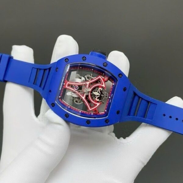 Dong Ho Richard Mille RM52 03 Paris Saint Germain Tourbillon Replica 1 1 Gom Xanh 40x48mm 1 1