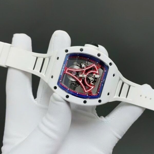 Dong Ho Richard Mille RM52 03 Paris Saint Germain Tourbillon Replica Gom Trang 40x48mm 6 1