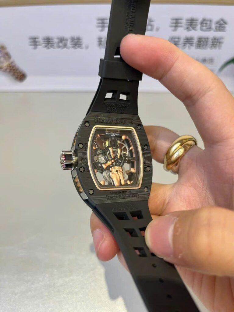 Richard Mille RM66 Custom Tourbillon Carbon 18K Gold Wrapped VIP 42.7mm - Image 6