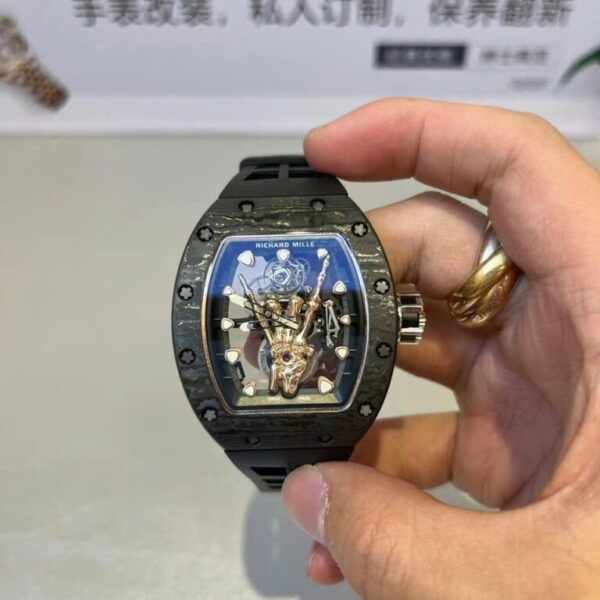 Dong Ho Richard Mille RM66 Che Tac Tourbillon Carbon Vang 18K 42 3 1