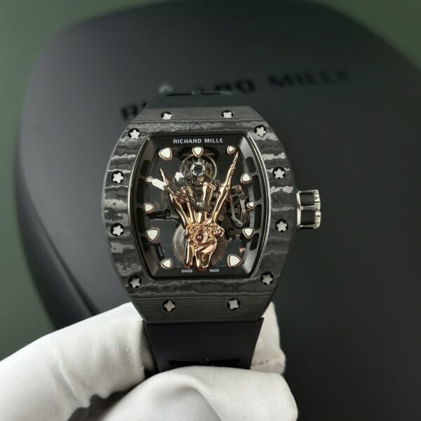 Dong Ho Richard Mille RM66 Flying Tourbillon Replica 1 1 Vo Full Carbon 42.7x49 2 1
