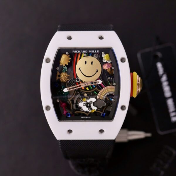Dong Ho Richard Mille Replica 11 RM88 Smiley Day Vai Nato 42mm 2 1