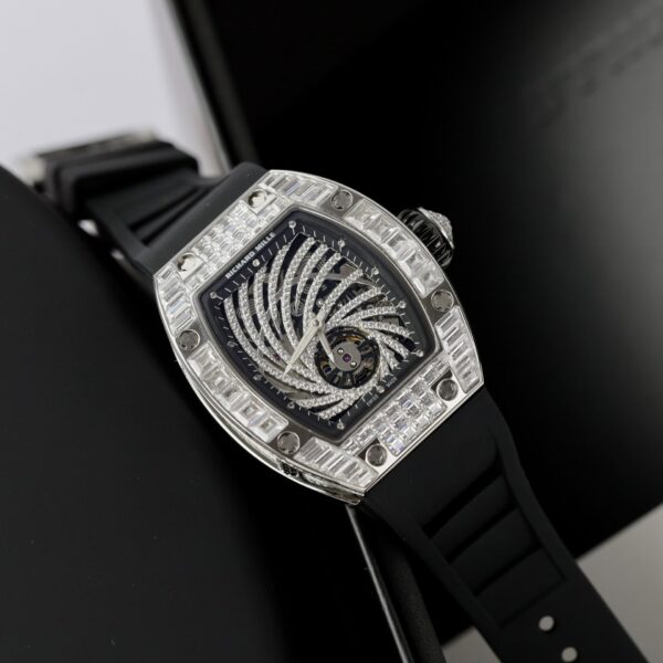 Dong Ho Richard Mille Replica RM51 02 Dinh Da Baguette Day Cao Su 40mm 2 1