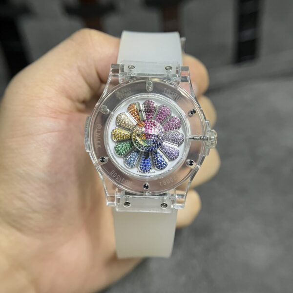 Dong Ho Takashi Murakami Sapphire Mat Xoay Hoa Huong Duong 45mm 3 1