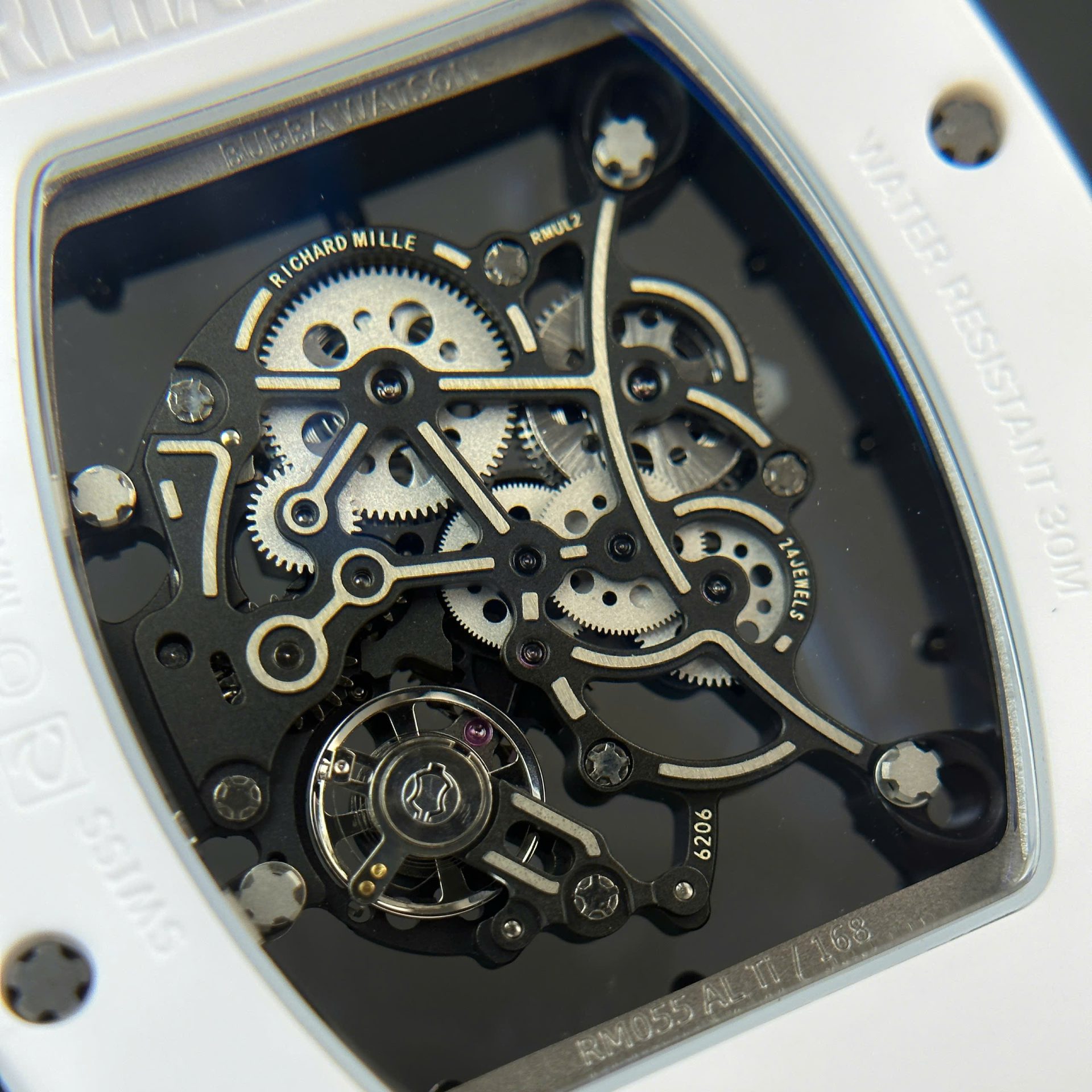 Richard Mille RM055 Bubba Watson Best Super Clone Watch White Ceramic BBR Factory 42,7×49,7 - Image 10
