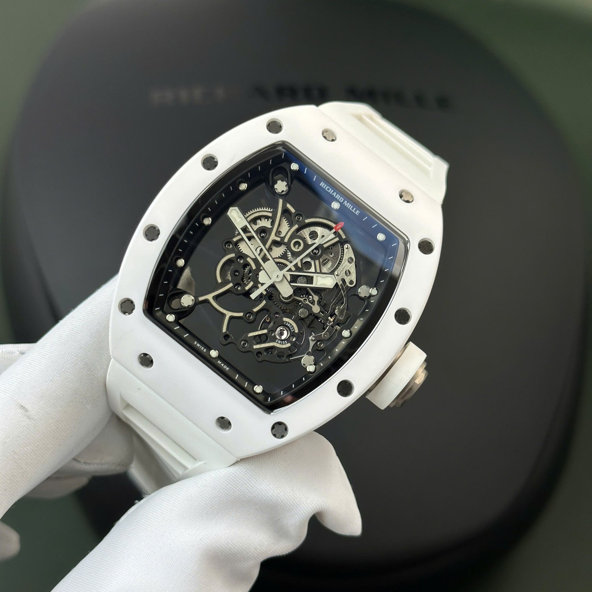 Richard Mille RM055 Bubba Watson Best Super Clone Watch White Ceramic BBR Factory 42,7×49,7
