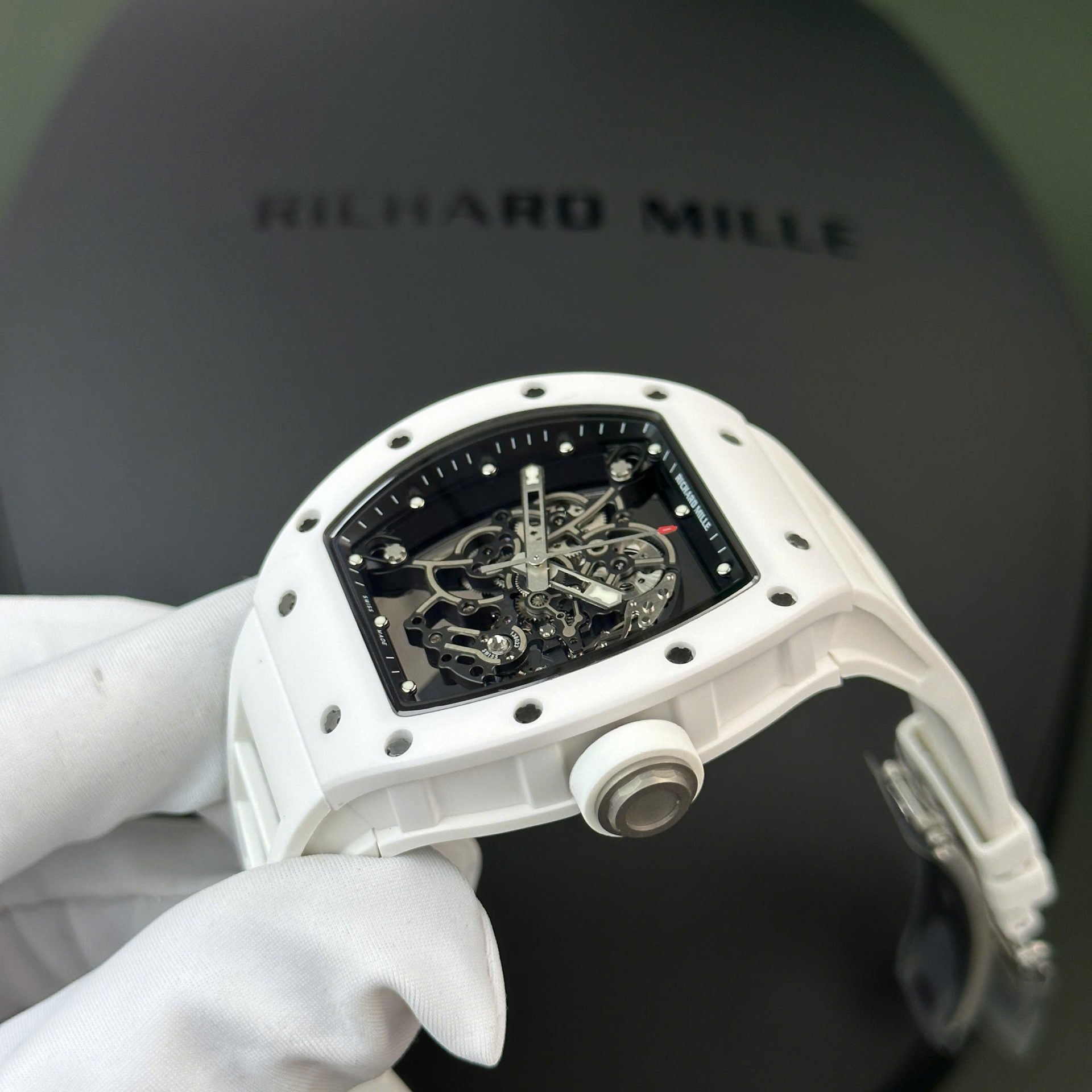 Richard Mille RM055 Bubba Watson Best Super Clone Watch White Ceramic BBR Factory 42,7×49,7 - Image 4
