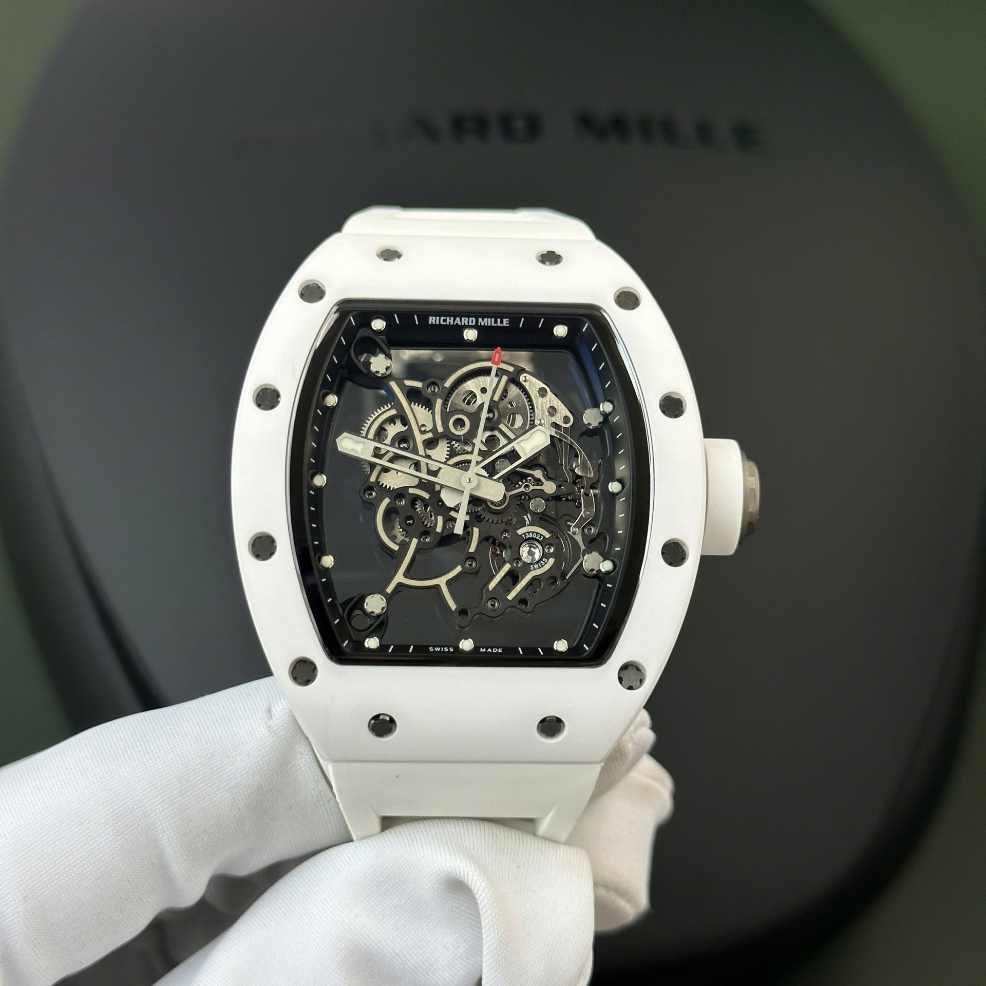 Richard Mille RM055 Bubba Watson Best Super Clone Watch White Ceramic BBR Factory 42,7×49,7 - Image 2