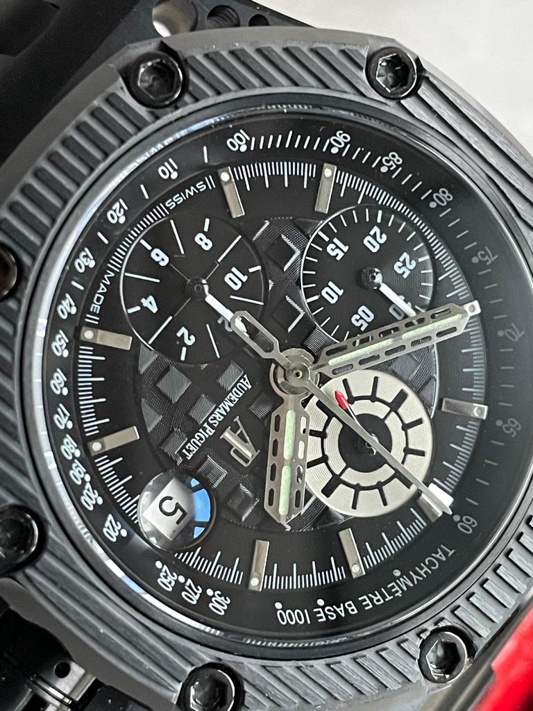 Royal Oak Offshore Survivor IPF 1:1 Limited Edition on Red Leather Strap A7750 - Image 7