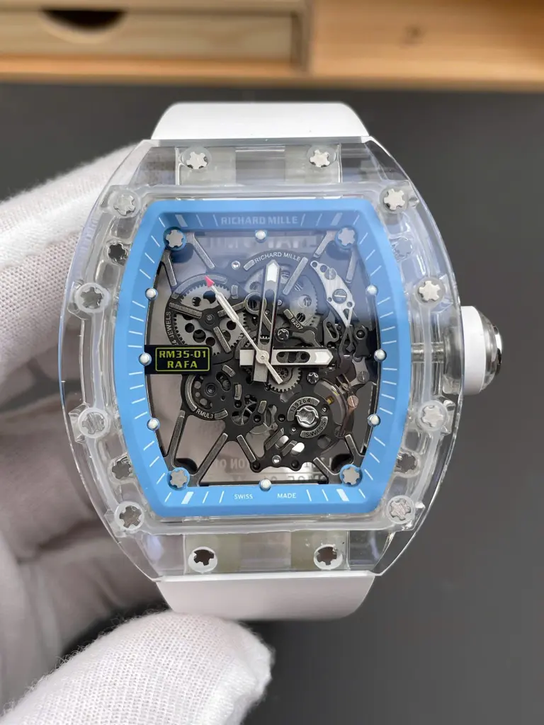 Richard Mille RM35-01 Case Sapphire Manual Winding 45mm Super Clone - Image 3