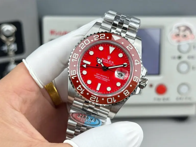 Rolex GMT-Master II Luxury Red Dial Calibre 3285 Super Clone Movement 40mm - Image 2