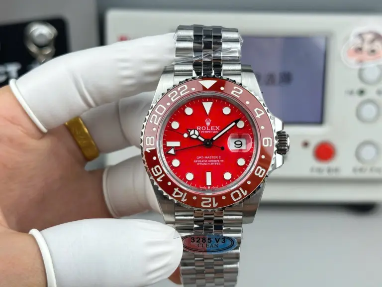 Rolex GMT-Master II Luxury Red Dial Calibre 3285 Super Clone Movement 40mm