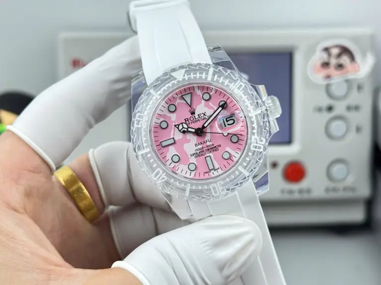 Rolex Submariner Phantomlab Pink Dial Swiss Automatic Movement 40mm Super Clone - Image 4