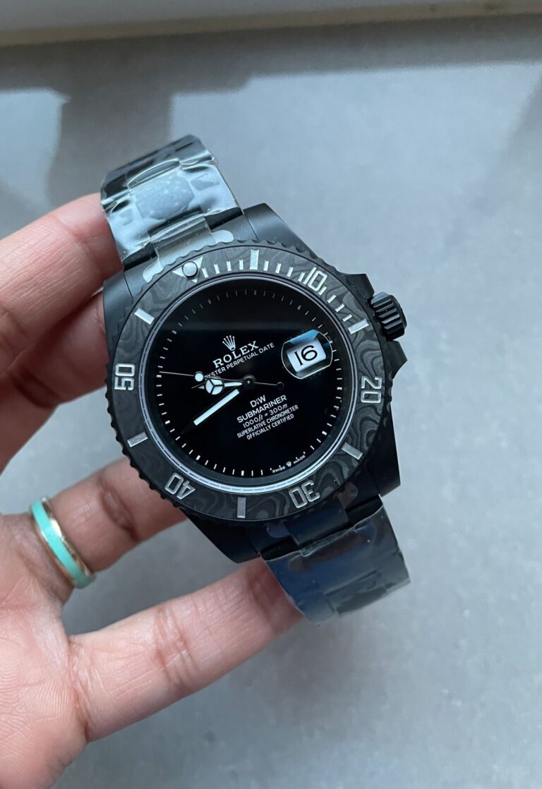 Rolex Submariner DiW 904L DLC Graduated Blue Dial on DLC Strap VSF VS3135
