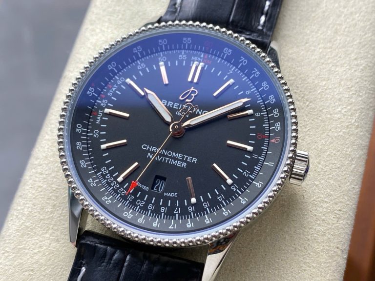 Breitling Navitimer Automatic A17326241B1P1 Black Leather Strap 41mm Super Clone - Image 2