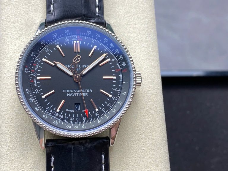 Breitling Navitimer Automatic A17326241B1P1 Black Leather Strap 41mm Super Clone