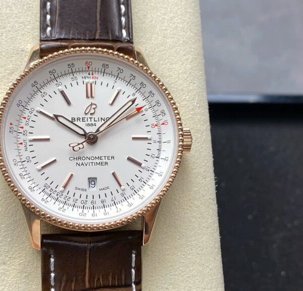 Dong Ho Breitling Navitimer Rose Gold Mat So Trang Nha May BLS 41mm 9 768x576 1