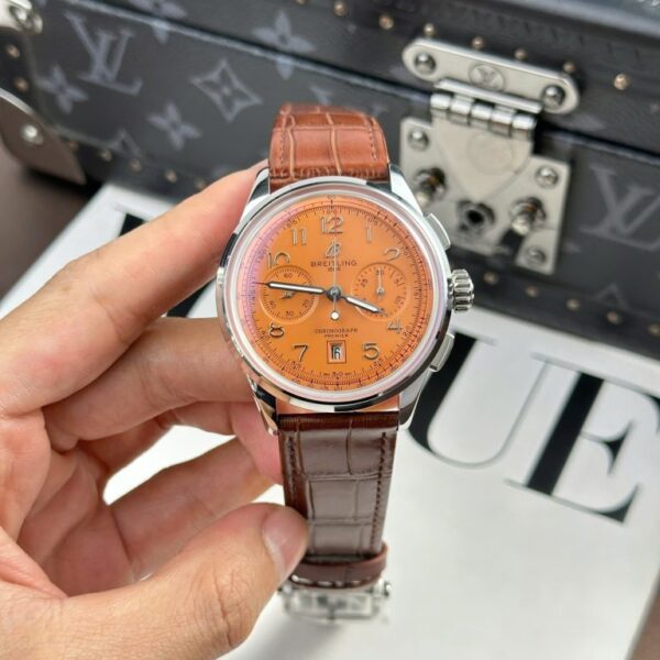 Dong Ho Breitling Premier B01 Chronograph Replica 11 Mau Cam Nha May BLS 42mm 2 768x768 1