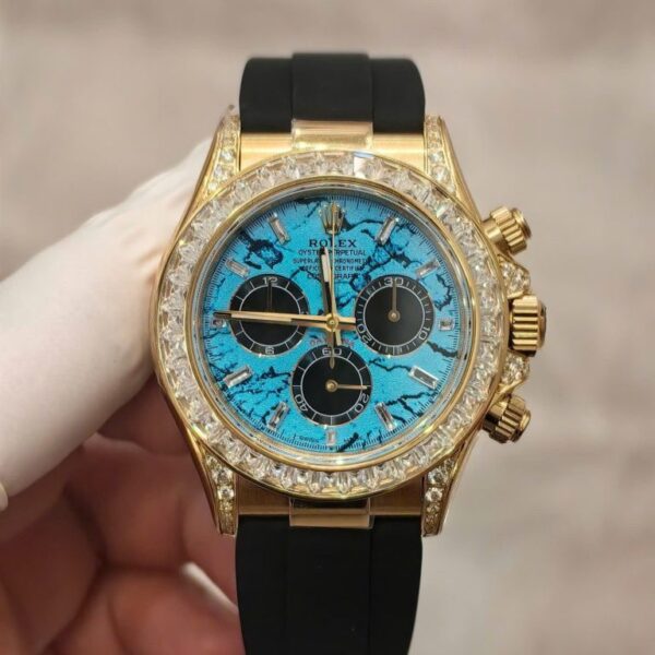 Dong Ho Rolex Daytona 126538TBR Turquoise Diamond Dial Che Tac Xuong FH 40mm 5 768x1024 1