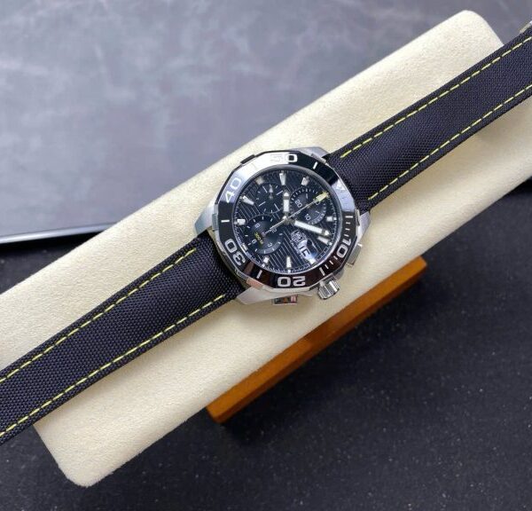 Dong Ho TAG Heuer Rep Cao Cap Aquaracer Day Da Mau Den 43mm 3 768x576 1