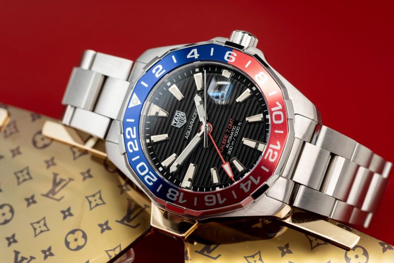 Tag Heuer Super Clone Aquaracer Black Dial Metal Wire 43mm - Image 3