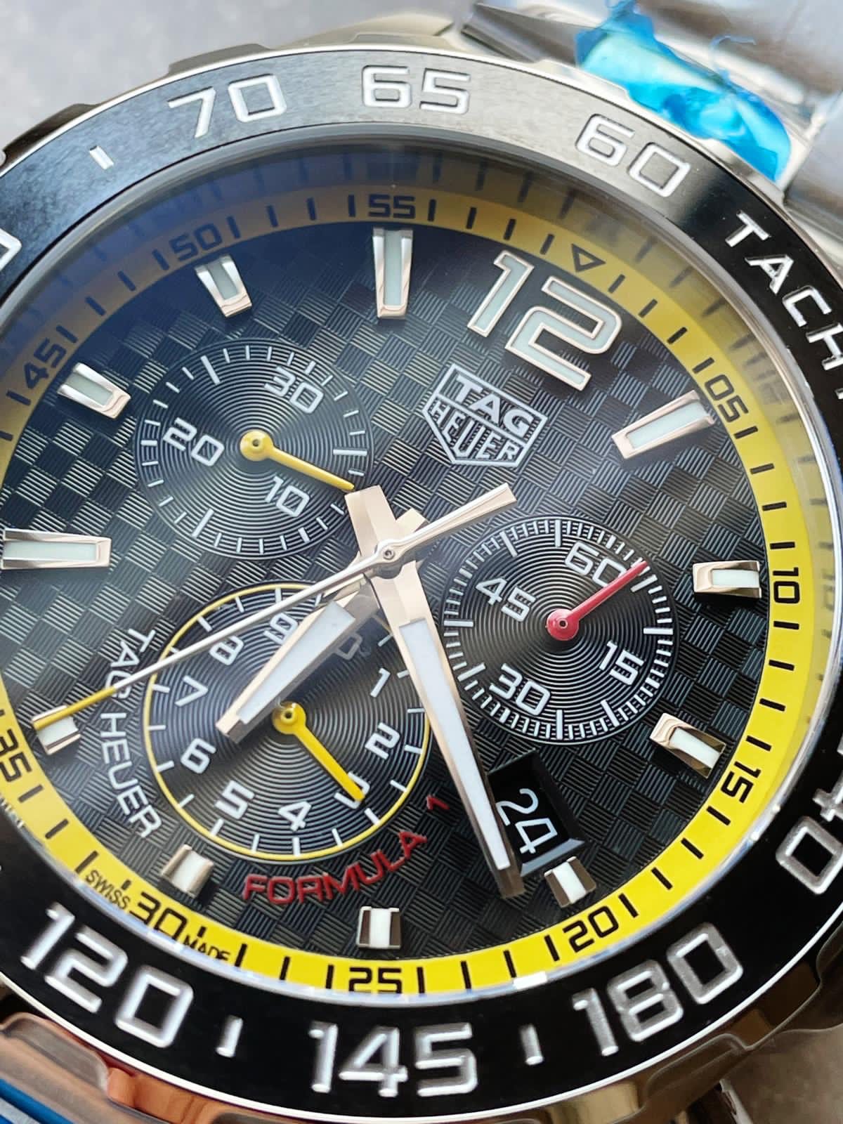 Formula 1 TAG Black Dial Silver SS strap OGF Super Clone - Image 2