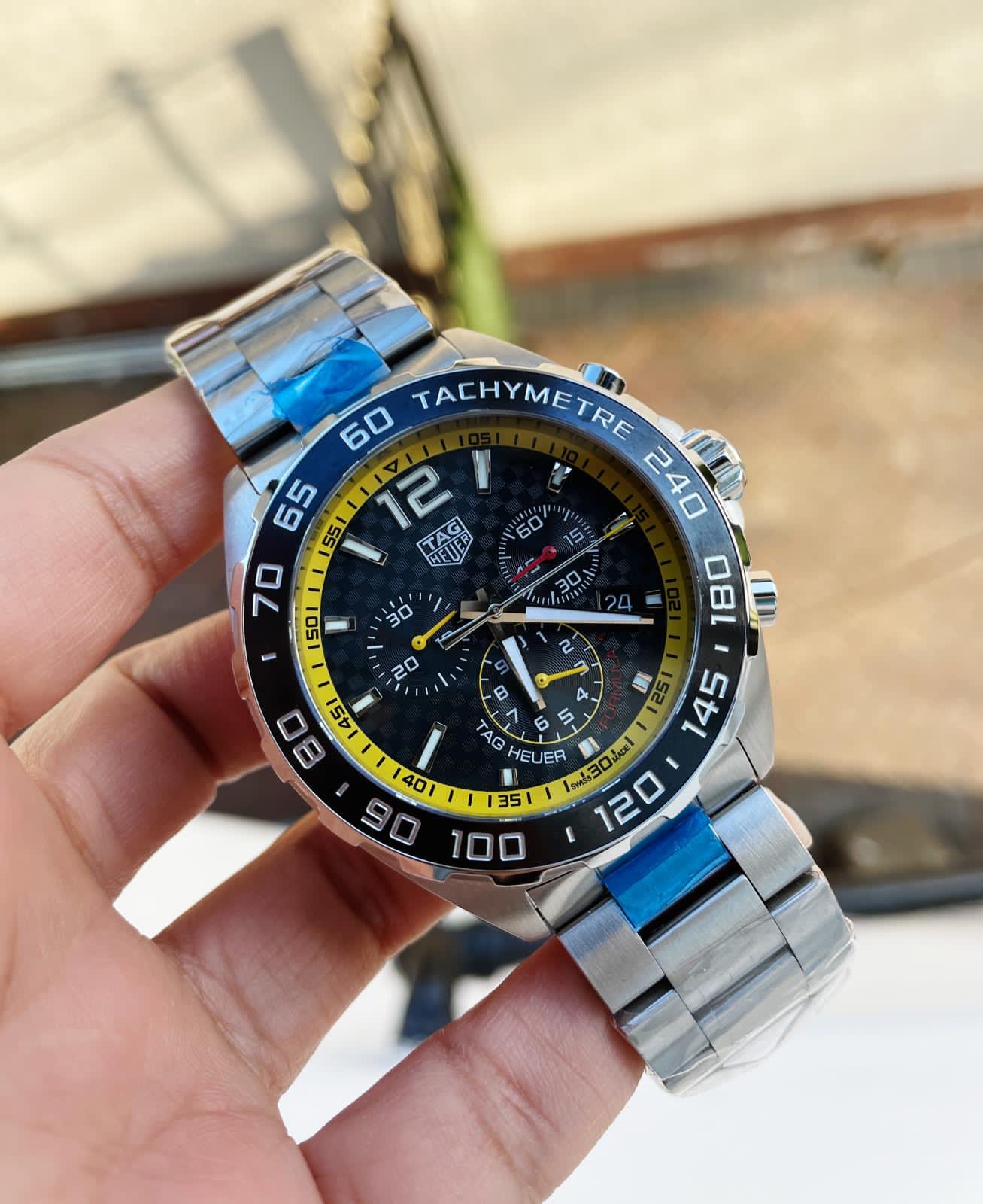 Formula 1 TAG Black Dial Silver SS strap OGF Super Clone