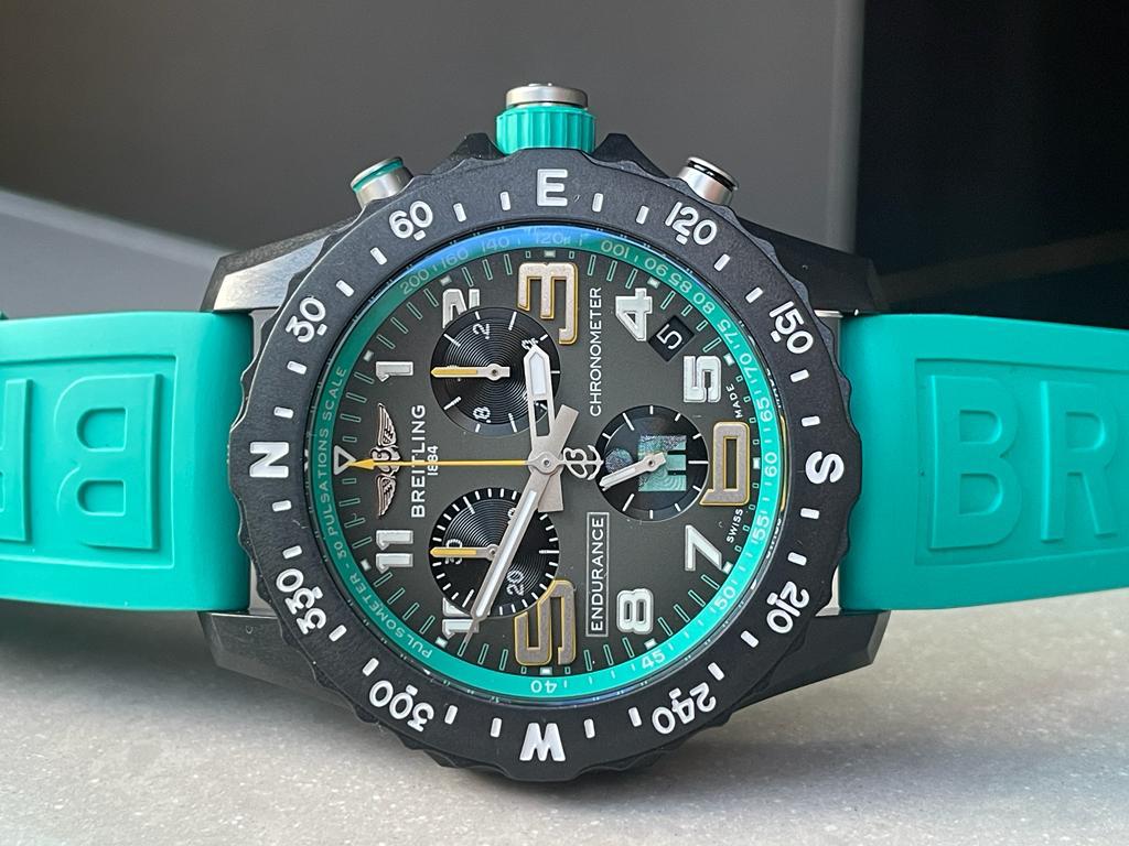 Breitling Endurance pro OGF 44mm Army gray dial tiffany Rubber Strap quartz movement - Image 2