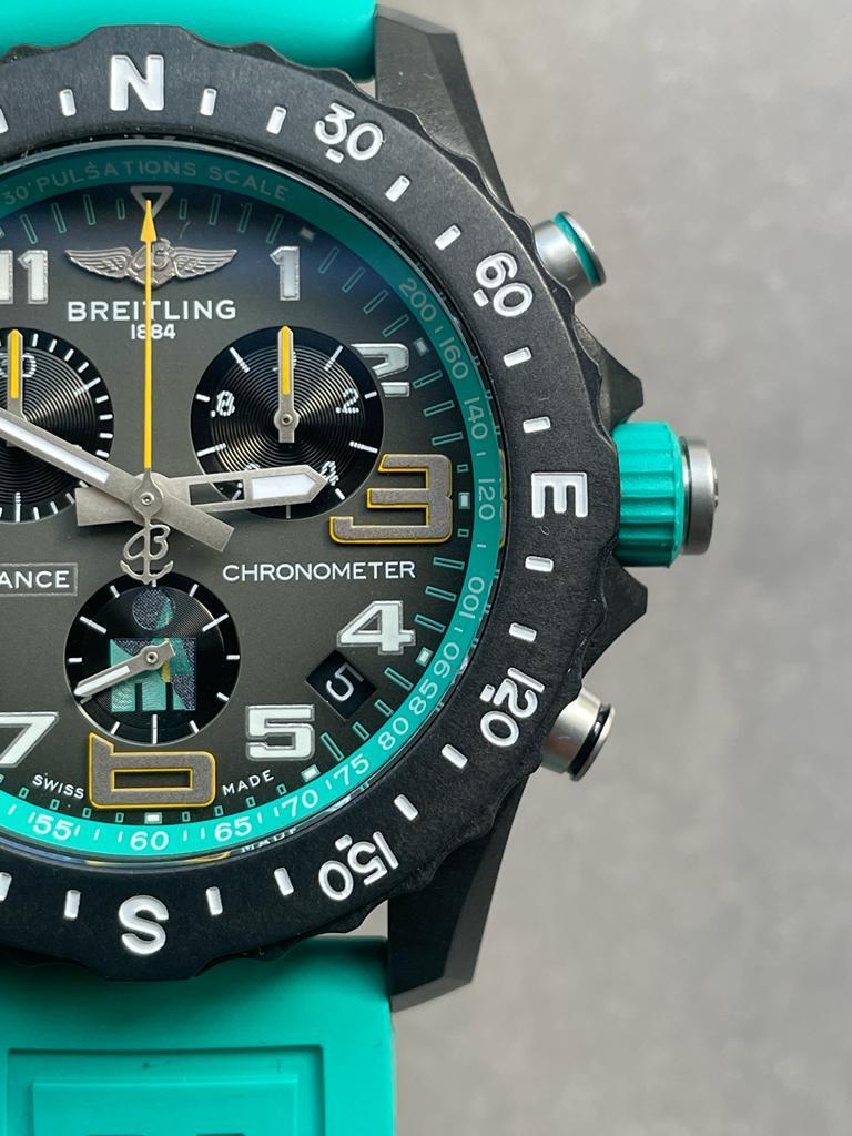 Breitling Endurance pro OGF 44mm Army gray dial tiffany Rubber Strap quartz movement