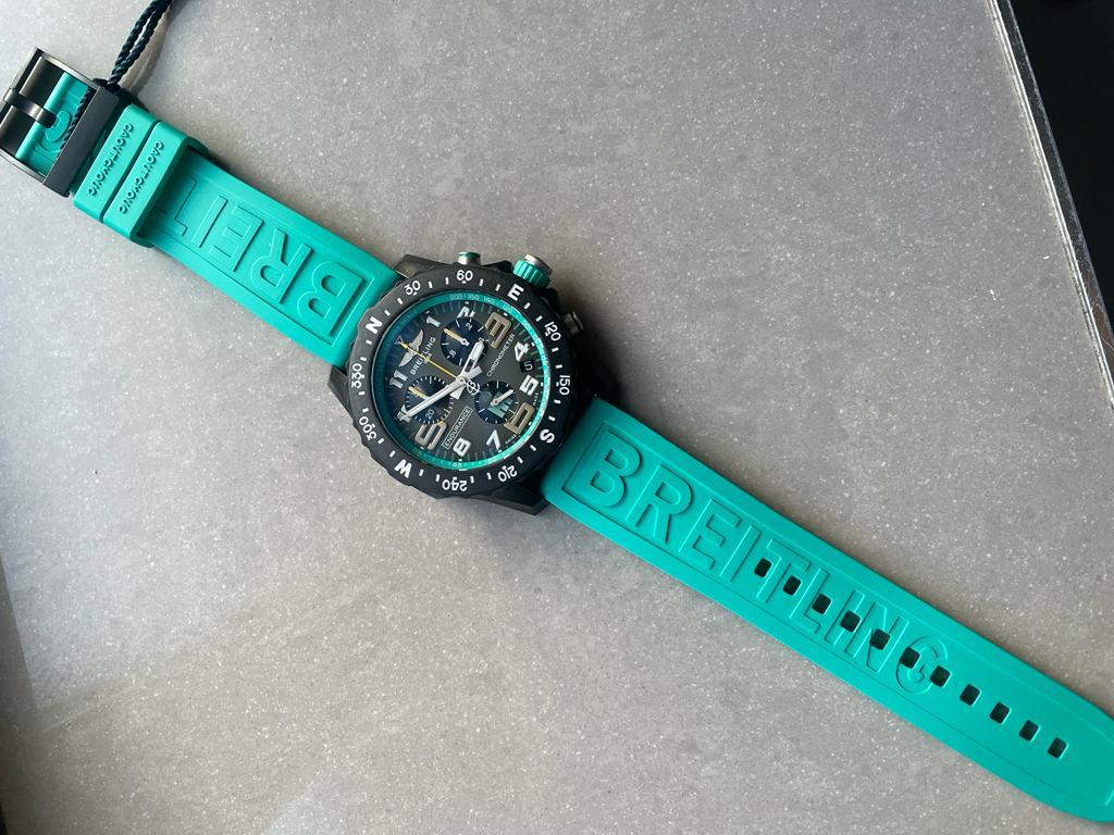 Breitling Endurance pro OGF 44mm Army gray dial tiffany Rubber Strap quartz movement - Image 4