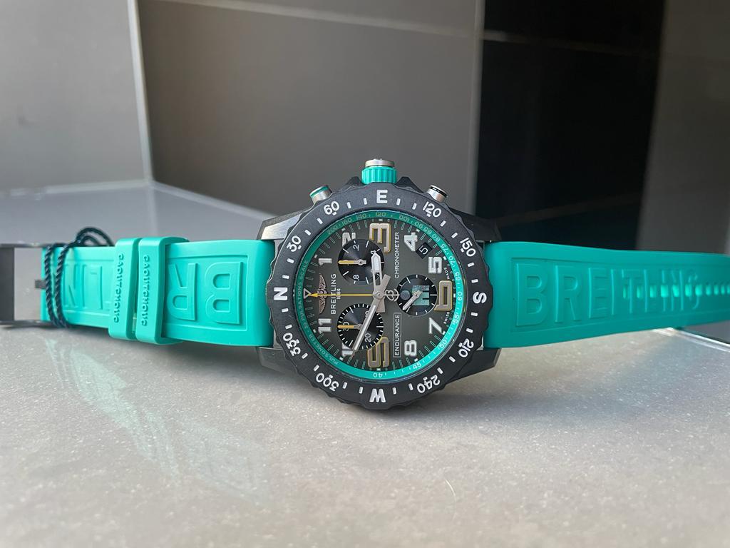 Breitling Endurance pro OGF 44mm Army gray dial tiffany Rubber Strap quartz movement - Image 5