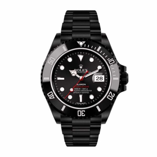 rolex blaken submariner date singel red black dial 116610n replica