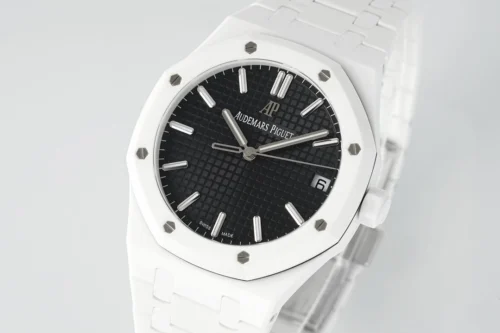 Royal Oak 41mm 15500 White Ceramic/Cer Black Dial - Image 3