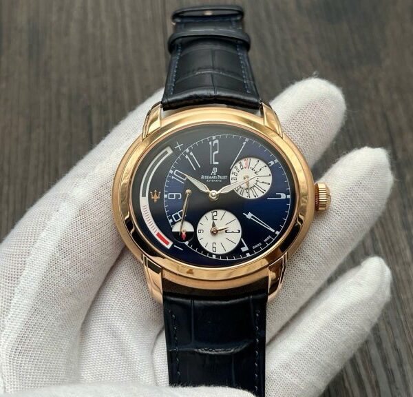 Dong Ho Audemars Piguet Millenary 26150OR Replica Cao Cap Mat Xanh JFS Factory 47mm 2 768x576 1
