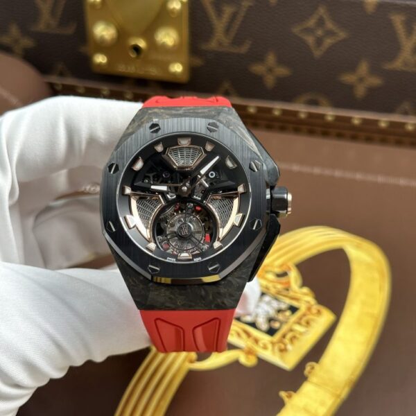 Dong Ho Audemars Piguet Replica 11 Royal Oak Concept Flying Tourbillon UAE Version Day Cao Su Do 42mm 1 768x768 1