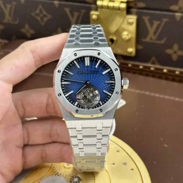 Dong Ho Audemars Piguet Replica 11 Royal Oak Selfwinding Flying Tourbillon 26530ST Mat Xanh Khoi 41mm 1 768x768 1