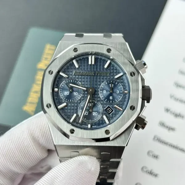 Dong Ho Audemars Piguet Royal Oak 26715ST Mat Xanh Nha May ZF 38mm 3 768x768 1