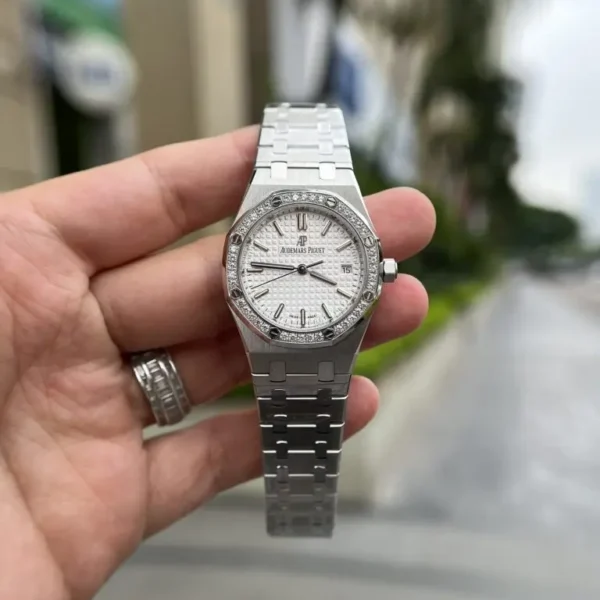 Dong Ho Audemars Piguet Royal Oak Che Tac Day Kim Loai Nu 34mm 1 768x1024 1